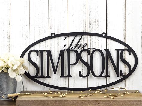 Top 10 last name metal signs ideas and inspiration 